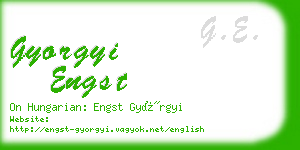 gyorgyi engst business card